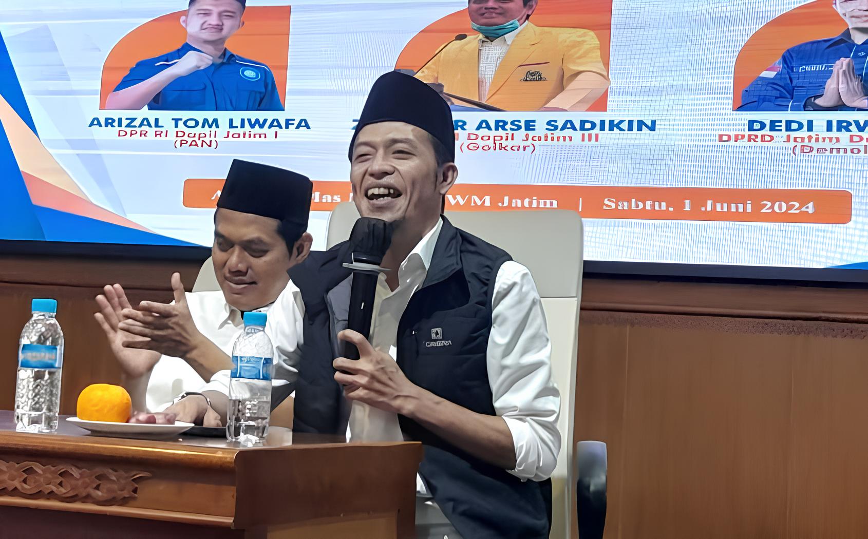 Ketua Komisi A DPRD Provinsi Jawa Timur, Dedi Irwansa, saat sarasehan di PWM Jatim tahun 2024 lalu. (Foto:IST)