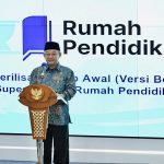 Mendikdasmen RI Prof Abdul Mu'ti saat peluncuran platform Rumah Pendidikan, Selasa (21/1/2025).