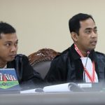 Khuasa Hukum Risma-Gus Hans, Tri Wiyono Susilo, saat sidang perdana sengketa Pilkada di Gedung MK, Rabu (8/1/2025). (Foto:MK)