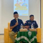 Anggota DPRD Jatim, Suli Daim (kiri) ketika menjadi pembicara dalam Pembukaan Baitul Arqam Dasar (BAD) Pemuda Muhammadiyah Kota Surabaya, Sabtu (1/2/2025). (Foto: Alfianur Rizal)