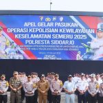 Apel Operasi Keselamatan Semeru, Senin (10/2/2025). (Foto: Polresta Sidoarjo)
