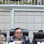 Ketua Komisi VII DPR RI, Saleh Partaonan Daulay, saat rapat Komisi VII DPR bersama TVRI dan RRI, Rabu (12/2/2025). (Foto: Tangkapan layar/ Ubay)