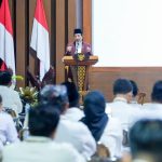 Menag RI Nasaruddin Umar, saat memaparkan materi dalam giat Retreat Kepala Daerah di Akmil Magelang, Jawa Tengah, pada Rabu (26/2/2025). (Foto: Kemenag RI)