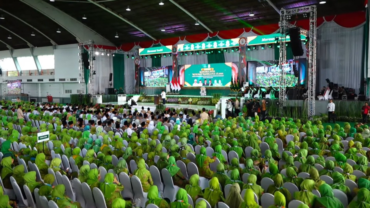 Suasana Pembukaan Kongres XVIII Muslimat NU di Surabaya, Senin (10/2/2025). (Foto: Ubay NA/ IST)