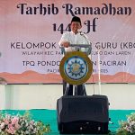 Ketua Fraksi PAN DPRD Provinsi Jawa Timur, Husnul Aqib, saat menghadiri Tarhib Ramadan di Lamongan, Kamis (27/2/2025). (Foto: Fraksi PAN)