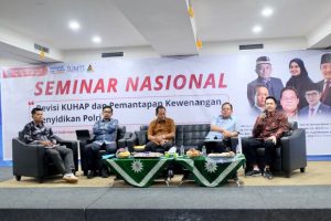 Bedah Revisi KUHAP dan Kewenangan Penyidikan Polri, Fokal IMM dan FH UMT Gelar Seminar Nasional