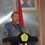 Wamendikisaintek Prof Fauzan, menyampaikan sambutan dalam Peresmian Gedung Teaching Industry di Universitas Trunojoyo Madura (UTM), Bangkalan, pada Selasa (25/2/2025) lalu