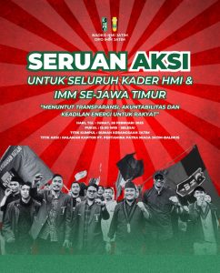 Poster seruan aksi IMM dan HMI