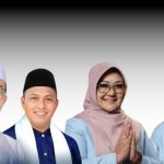 Dari kiri: pasangan Cabup-Cawabup Pamekasan Kholilurrahman-Sukriyanto dan pasangan Cabup-Cawabup Magetan Nanik-Suyatni. Mereka tidak akan ikut dilantik 20 Februari nanti, karena masih bersengketa di MK. (Foto: Ubay NA)