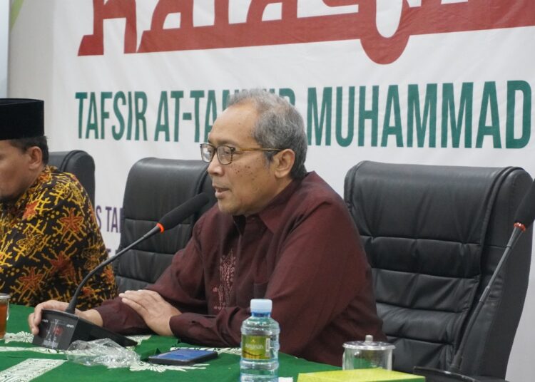 Halaqah pra-penulisan tafsir At-Tanwir untuk juz 18-20, MTT PP Muhammadiyah yang berlangsung di Gedoeng Pimpinan Pusat Muhammadiyah, Jalan KH Ahmad Dahlan, Sabtu (15/2/2025). (Foto: Muhammadiyah)