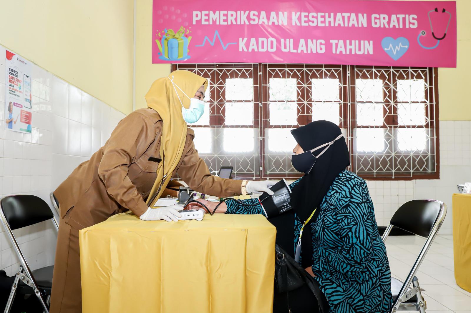 Pelaksanaan pogram cek kesehatan gratis. (Foto: Kemenko PMK)