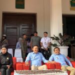 Wali Kota dan Wakil Wali Kota Malang, Wahyu Hidayat dan Ali Muthohirin, saat menghadiri apel gelar pasukan dan Deklarasi Cipta Kondisi, Sabtu (1/3/2025). (Foto: IST)