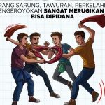Seruan stop perang sarung oleh Polri. (Foto: Polres Jembrana)
