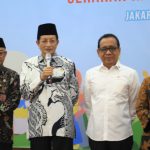 Dari kiri: Mendikdasmen Abdul Mu'ti, Menag Nasaruddin Umar, Menko PMK Pratikno, dan Menteri PPPA Arifatul Choiri Fauzi, saat Deklarasi Ramadan Ramah Anak,Rabu (5/3/2025). (Foto: Humas Kemenag)
