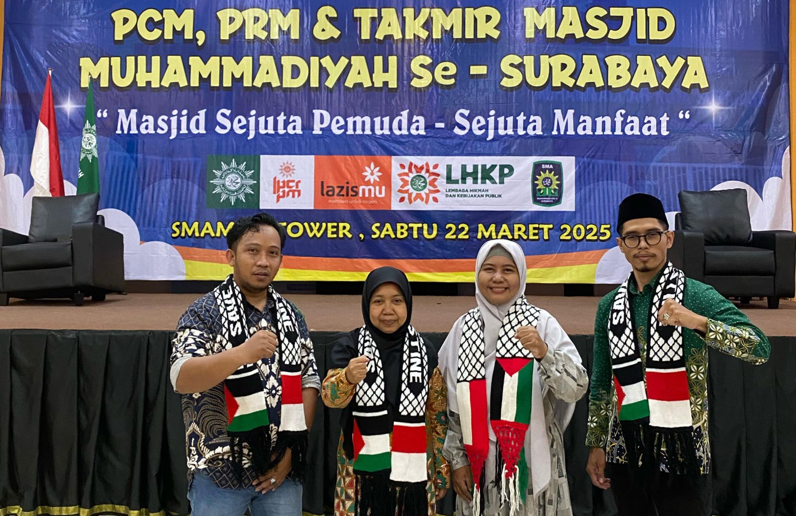 Silaturrahim, buka bersama dan doa bersama, yang digelar LHKP dan LPCR PDM Kota-kota Surabaya, Sabtu (22/3/2025). (Foto: Hakim)