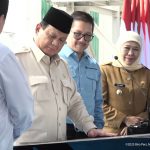 Presiden RI Prabowo Subianto meresmikan smelter PT Freeport Indonesia di Gresik, Jawa Timur. Smelter ini disebut-sebut menjadi pengolahan emas terbesar di dunia. (Foto: Tangkapan layar/ Ubay NA)