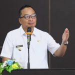 Wakil Bupati Gresik dr Asluchul Alif MKes MM MHP, menyampaikan sambutan dalam Pelantikan Rektor UMG masa jabatan 2025-2029, Rabu (26/3/2025). (Foto: Ubay NA)