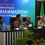 Dari kir: Sekretaris Umum PP Muhammadiyah Prof Abdul Mu'ti, Ketua Umum PP Muhammadiyah Prof Haedar Nashir, Mendiktisaintek Prof Brian Yuliarto, dan Wamendiktisaintek Prof Fauzan. (Foto: IST)