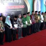 19 penulis buku yang karyanya diresmikan hari ini, Sabtu (8/3/2025) dalam Kajian Ramadan 1446 H/2025 M PWM Jawa Timur yang digelar di Dome UMLA. (Foto: Ubay NA)