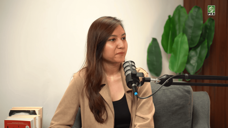 Cania Citta, salah satu pendiri Malaka Project berbincang di kanal YouTube DPP PKB, Selasa (22/4/20025). (Foto: Tangkapan layar/ Zaki)