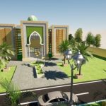 Ilustrasi desain Masjid Haedar Nashir di Kompleks Kampus II UM Bima, NTB. (Foto: Muhammadiyah)