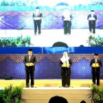 Prosesi pengucapan ikrar/sumpah jabatan para Wakil Rektor Unismuh Makassar periode 2024-2028, Selasa (8/4/2025). (Foto: Ubay NA)