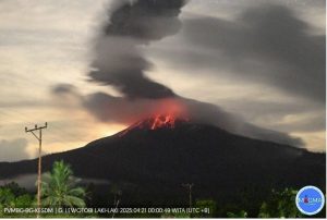 Gunung Lewotobi Laki-Laki Meletus Lagi, PVMBG Tetapkan Status SIAGA