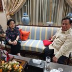 Presiden Prabowo Subianto bertemu dengan Ketum PDIP Megawati Soekarnoputri, Senin (7/4/2025). (Foto:X @bang_dasco)