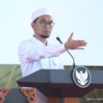 Ustaz Adi Hidayat saat peluncuran Gerakan Indonesia Menanam di Banyuasin, Rabu (23/4/2025). (Foto: Tangkapan layar/ Ubay NA)