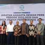 Anggota Dewan Pers periode 2025-2028, usai melakukan Sertijab, Rabu (14/5/2025). (Foto: Masruri/IST)