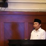 Wakil Wali Kota Malang, Ali Muthohirin, menyampaikan sambutan dalam forum Diksuswati IMM. (Foto: IST)