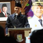 Bupati Purbalingga, H Fahmi M Hanif, saat menyampaikan sambutan dalam Sarasehan Kepemudaan #1 di Pendopo Dipokusumo, Sabtu (24/5/2025). (Foto: Ikhwan/ IST)