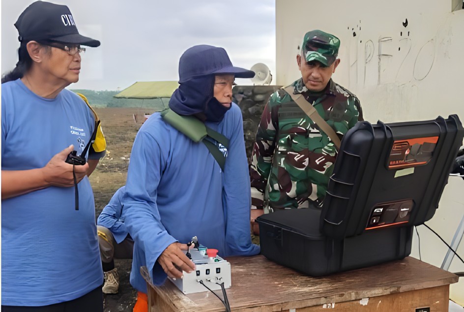 Uji tembak perdana Rudal MERAPI pada tahun 2023 lalu. (Foto: UAD)