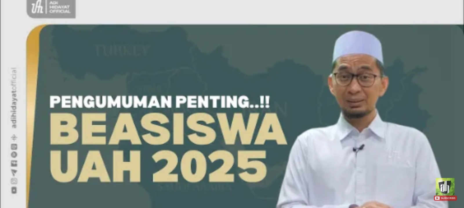 Ustaz Adi Hidayat Buka Beasiswa Luar Negeri Gratis, Segera Daftar Sebelum Kuota Penuh!