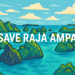 Gugusan pulau-pulau Raja Ampat, Papua Barat Daya. (Ilustrasi: Ubay NA/ IST)