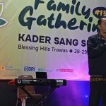 Wakil Ketua PWM Jatim, Dr Hidayatulloh MSi, menyampaikan sambutan pada pembukaan Famgath ke-13 Kader Sang Surya di Blessing Hills, Trawas, Mojokerto, Sabtu (28/6/2025). (Foto: Ubay NA/ IST)