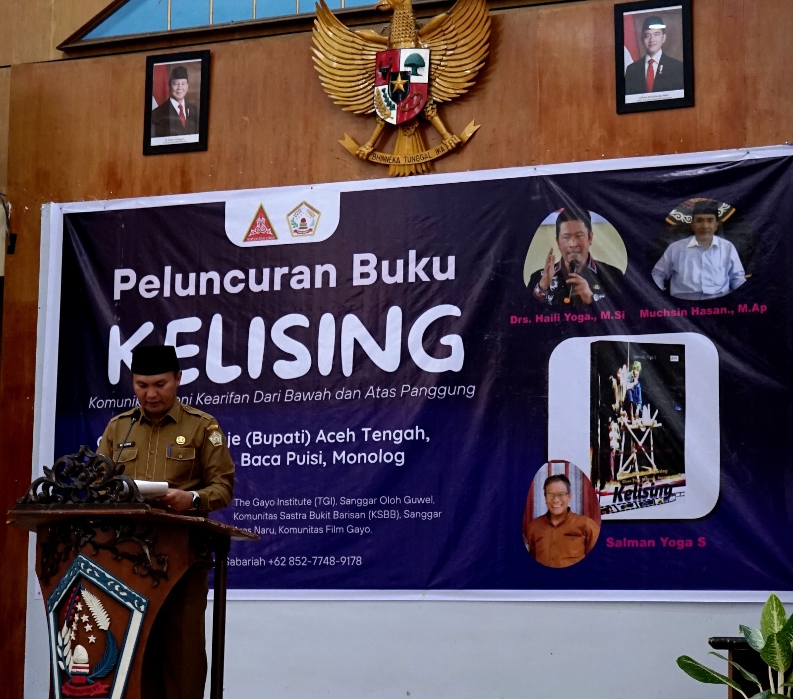 Bupati Aceh Tengah Apresiasi Buku Kelising yang Angkat Nilai Luhur Masyarakat Gayo