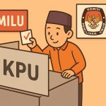 Pemilih menggunakan hak pilihnya di bilik Pemilu yang diselenggarakan KPU. (Ilustrasi: Ubay NA/ IST)