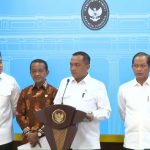 Konferensi pers terkait pencabutan IUP milik empat perusahaan tambang yang beroperasi di Raja Ampat, Selasa (10/6/2025). (Foto: tangkapan layar)