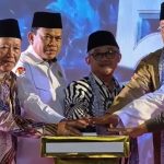 Peresmian Gedung Kampus 3 Al-Mumtaza Islamic School, Pondok Cabe, Tangerang Selatan, Senin (16/6/2025). Dalam kesempatan itu, ia menekankan pentingnya sinergi antara sekolah negeri dan swasta dalam membangun pendidikan Indonesia. (Foto: Tangkapan layar/ Ubay NA)