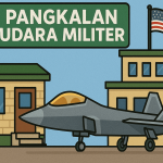 Pangkalan udara militer AS di Timur Tengah. (Ilustrasi: Ubay NA/ IST)