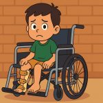 Polio pada anak. (Ilustrasi: Ubay NA/ IST)