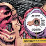 Ilustrasi telinga yang bisa rusak akibat mendengarkan sound horeg. Foto dibuat AI Canva/Tim OB