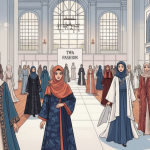 Ilustrasi fashion muslim. Foto dibuat Gemini