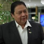 Menko Perekonomian RI, Airlangga Hartarto, berbicara kepada awak media usai Leader Declaration dalam KTT BRICS di Rio de Janeiro, Brazil, Ahad (6/7/2025). (Foto: Tangkapan layar setpres)