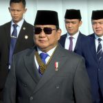 Presiden RI Prabowo Subianto saat menghadiri peringatan HUT ke-79 Bhayangkara Polri di Monas, Jakarta, Selasa (1/7/2025). (Foto: Tangkapan layar setpres)