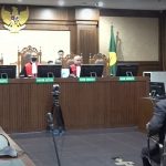 Sidang pembacaan putusan terhadap terdakwa Sekjen PDIP Hasto Kristiyanto di Pengadilan Tipikor Jakarta, Jumat (25/7/2025). (Foto: Tangkapan layar Pengadilan Tipikor)