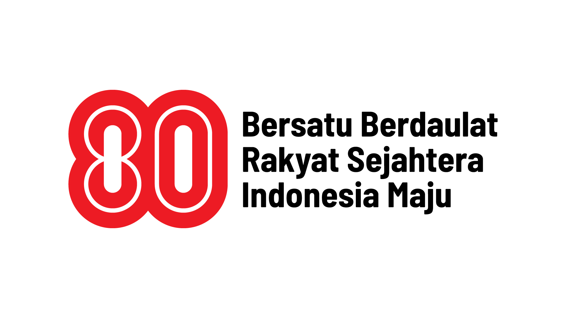 Logo HUT ke-80 RI. (Foto: Setneg RI)