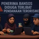 Ilustrasi para penerima bansos yang diduga terlibat dalam pendanaan terorisme. (SORA/Ubay NA)