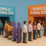 Ilustrasi pelaksanaan Pemilu Nasional yang berdasarkan putusan MK akan digelar tahun 2029 dan Pemilu lokal yang dilaksanakan tahun 2031. (SORA/ Ubay NA)
